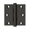 3"x3" Commercial Solid Brass Mortise Hinge Plain Bearing W/SQ Corner Oil Rub. 