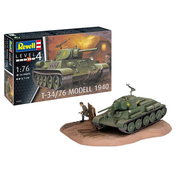 Revell 03294 T-34/76 Modell 1940 1:76 Scale Unbuilt/Unpainted Plastic Model Kit