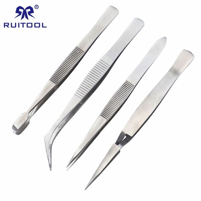 Stainless Steel Precision Tweezers High Quality Tweezers Electronic Repair  Tools