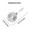 HIC Kitchen Heat Diffuser Reducer Flame Guard with Removable Handle, Stainless Steel, Set of 2