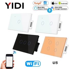 White WiFi Smart Wall Touch Light Switch Smart Life Tuya APP