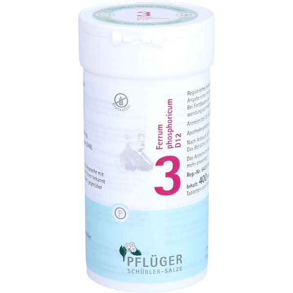 Pflüger Biochemie Nr.3 Ferrum phosphoricum D12 Tabletten, 400 St. Tabletten