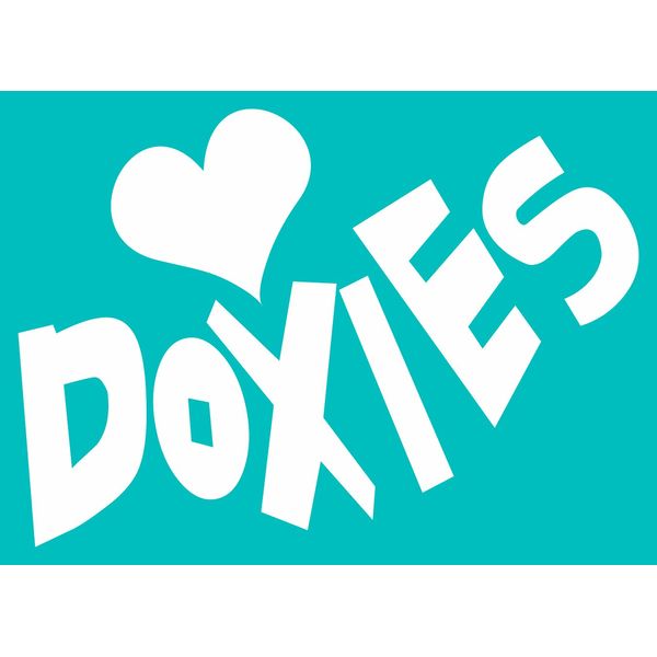 Imagine This Car Window Decal, Heart Doxies