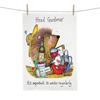 Draw UK Tea Towels Head Gardener Water Regularly Design