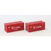 Rokuhan Z RH Set of 2 20 Inch Container K-Line