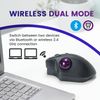 perixx PERIMICE-720 Wireless 2.4 GHz and Bluetooth Ergonomic Trackball Mouse, Adjustable Angle, 2 DPI Level, White