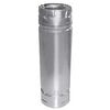 Pellet Vent Stove Pipe, Twist Lock, 3 x 12-In.