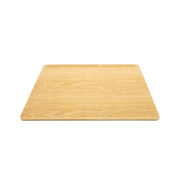 Asahi Koyo NC22-02 Wooden Tray, Rectangular, Natural, 14.2 x 11.0 inches (36 x 28 cm), Non-slip, Stylish, Tray