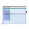 Midori 53356006 Multi Pouch, Pen & Tool Pouch, B5, Mesh, Light Blue