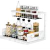 2 Pack  Under Sink Organizer 2-Tier Kitchen Bathroom Sink Organizers Storage