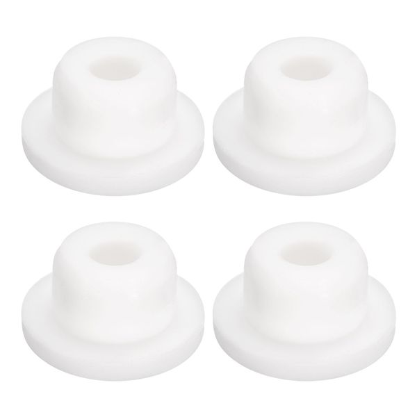 uxcell 4pcs White Plug Hole 16mm/0.63" Rubber Button Plug Suitable for Hole