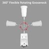 E27 Plug in Lamp Holder, LED Bulbs Socket Adapter, Switch Socket Holder for Table Lamp, Bedroom, UK Plug 2 Pack