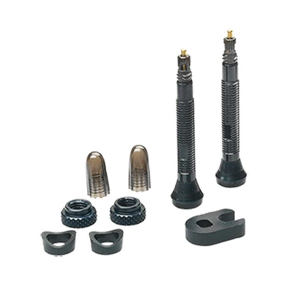 Schwalbe Inner Tube Tubeless Valve Set Valve, 40 mm, 3460,Black