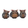Nemesis Now B4473N9 Three Wise Bats 8.5cm Figurines, Brown