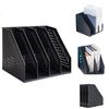 Marte Vanci Collapsible 4 Compartment Magazine Holder Desktop Adjustable Stur...