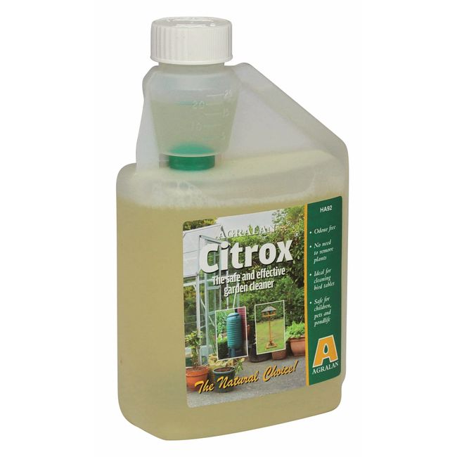 Agralan Citrox Ready To Use Natural Citrus Disinfectant Concentrate | Natural Cleaner For Garden, Greenhouses, Bird Tables, Tools & More |