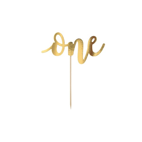 Di&Gi Cake Topper One Oro Gold Cm. 19