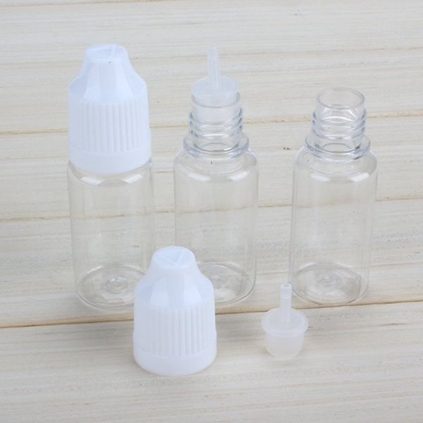 Transparent PET Empty Squeezable Dropper Bottles Eye Liquid Empty Dropper Smoke Oil Bottle(Bottle+Tip Cap+Cap) (50)