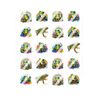 Rainbow & Frog Nail Art Decals - Waterslide Nail Decals - Design FR10255