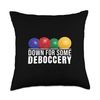 Down for Some Deboccery Bocce Ball Italian Lawn Game Throw Pillow