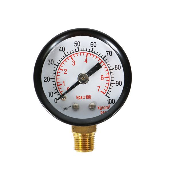 Replacement pressure gauge for airbrush compressor pressure regulator