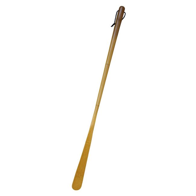 Alphax 902270 Shoehorn Wood Grain 29.3 inches (74.5 cm), Long Soot Bamboo Shoehorn