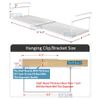 Under Shelf Closet Organizer Basket – Adjustable Hanging Wire Storage Rack