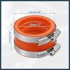 INFINAUTO 45mm ID Orange Carburetor Adapter Intake Pipe Boot Interface - 1Pcs Durable Material Stylish Design