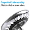 Kitchen Sink Strainer Plug, 2pcs Stainless Sink Strainer Plug, Standard Strainer Drain Protector for Kitchen/Bathroom, Diameter: 79mm