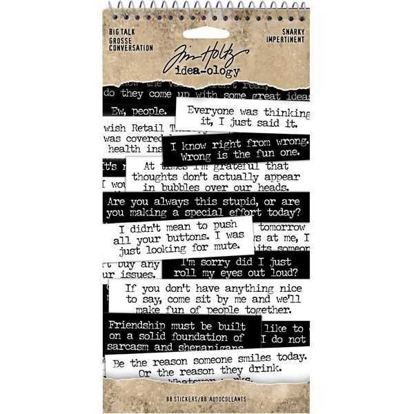 Idea-Ology Big Talk Stickers Tablet-Snarky