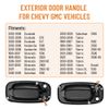 Door Handle Set For Chevy Silverado 1500 1999-2006 Texture Black Front Outer 2PC