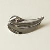 Leaf Metal Barrette Hair Clip | Silver