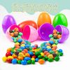 Nyicey 24 Fillable Plastic Easter Egg Hunt Party Supply Pack - 2.5" Assorted Color Plastic Eggs