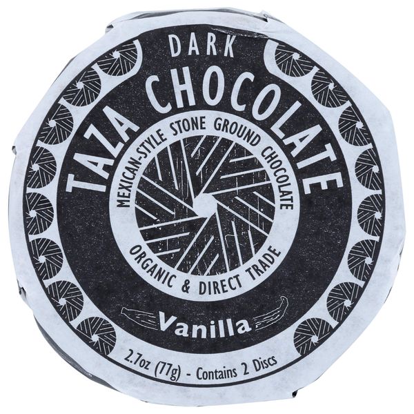 Taza Chocolate Organic Mexicano Disc 50% Dark Chocolate, Vanilla, 2.7 Ounce (1 Count), Vegan