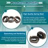 Utoolmart Drill Press Return Spring, Quill Spring Feed Return Coil Spring Assembly 60.63"x0.31"x0.03" 2Pcs