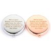 Slogan Compact Mirror - We've Been Mother & Daughter (Silver)