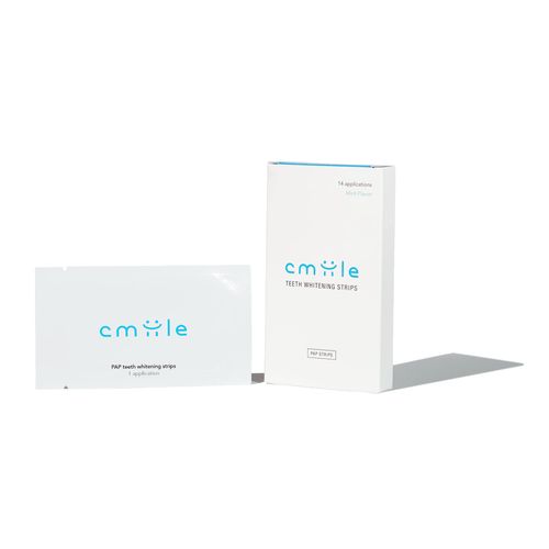 Cmiile High-Quality PAP Teeth Whitening Strips, 14 Treatments, for Sensitive Teeth, Peroxide Free, Gentle on Enamel, 28 Strips for Teeth Whitening and Whitening