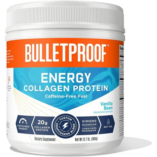 HK Mall Bulletproof Vanilla Bean Complete Daily Energy Collagen Protein 12.7 OZ, Basic