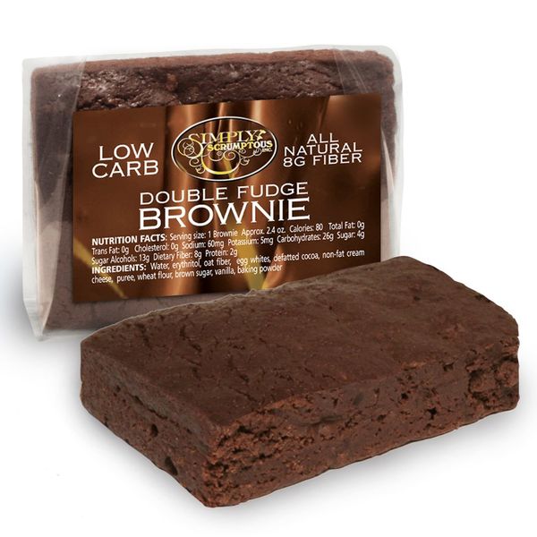 Simply Scrumptous Low Carb Fat Free Double Fudge Brownies