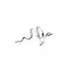 Gold/Silver 925 Sterling Silver Snake Conch Ear Cuff (Silver Right)
