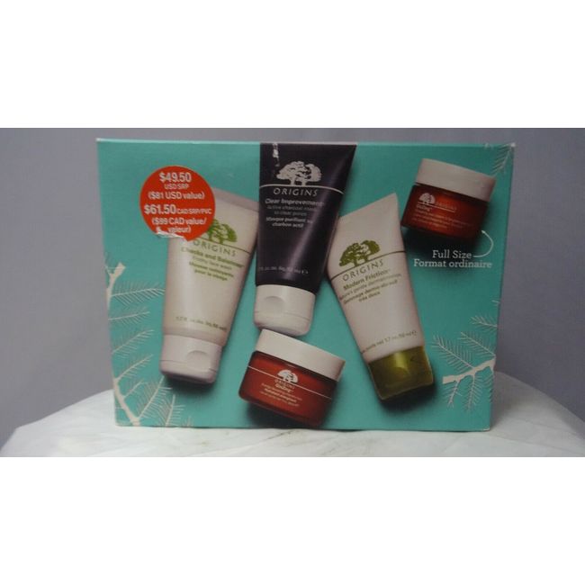 ORIGINS 5PC SKINCARE MUST HAVES GIFT SET