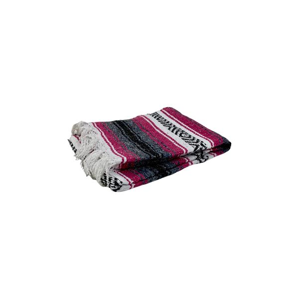 Leos Imports (TM Handmade Classic Mexican Blankets 72"x49" (Pink)