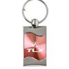 Au-TOMOTIVE GOLD Rectangular Wave Key Ring for Acura TLX (Pink)