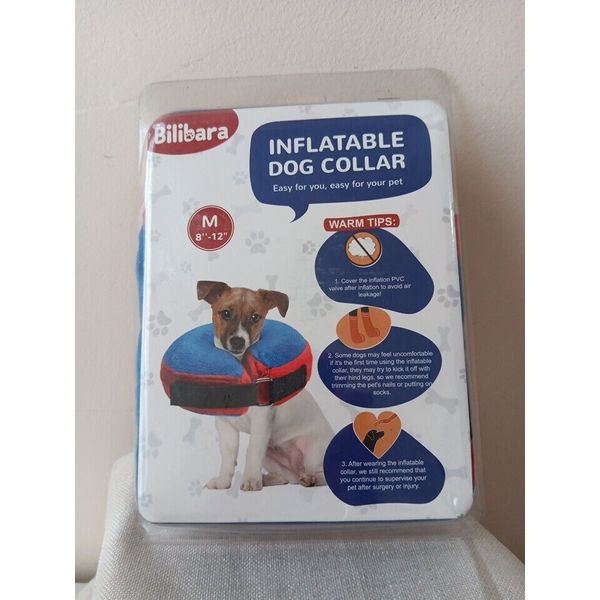 Bilibara Inflatable Dog Collar Cone Alternative After Surgery Recovery Collar-Sm