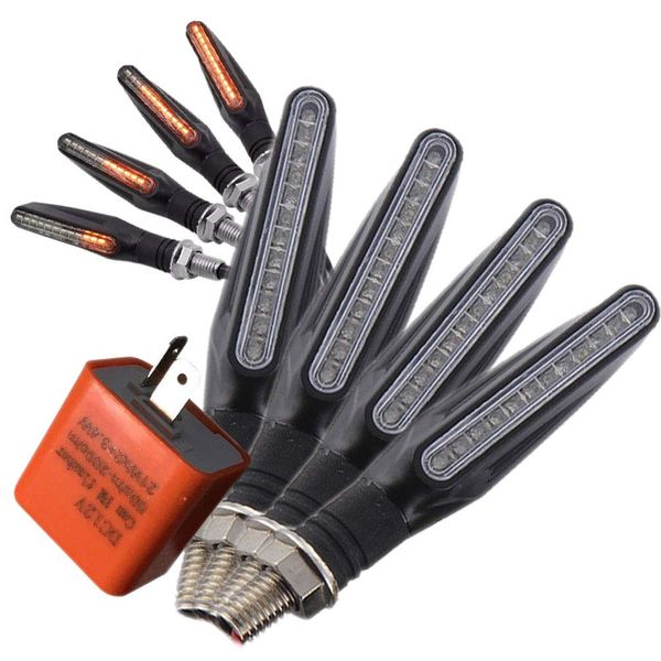 Discover winds Bike Flowing LED Sequential Turn Signals 4 LED Relay Set