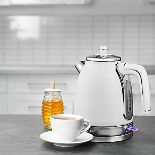 OVENTE 7-cup Stainless Steel Electric Kettle with Automatic Shut