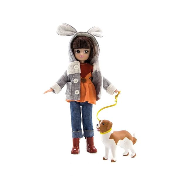 Lottie Doll Walk in The Park | A Doll for Girls & Boys with Doll Dog | Fashion Doll For Fall | Winter Doll with Boots and Doll Fleece Jacket with Cute Ears