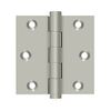 Deltana DSB315 3" x 3" Square Hinge in Brushed Nickel