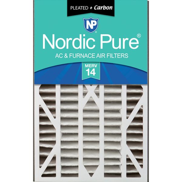 Air Bear Cub 16x25x3 Air Filter Replacement MERV 14 Plus Carbon 1 Pack