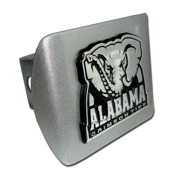 ALABAMA CRIMSON TIDE BRUSHED  TRAILER HITCH COVER 